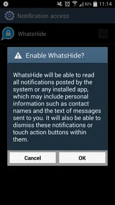 WhatsHide android App screenshot 1